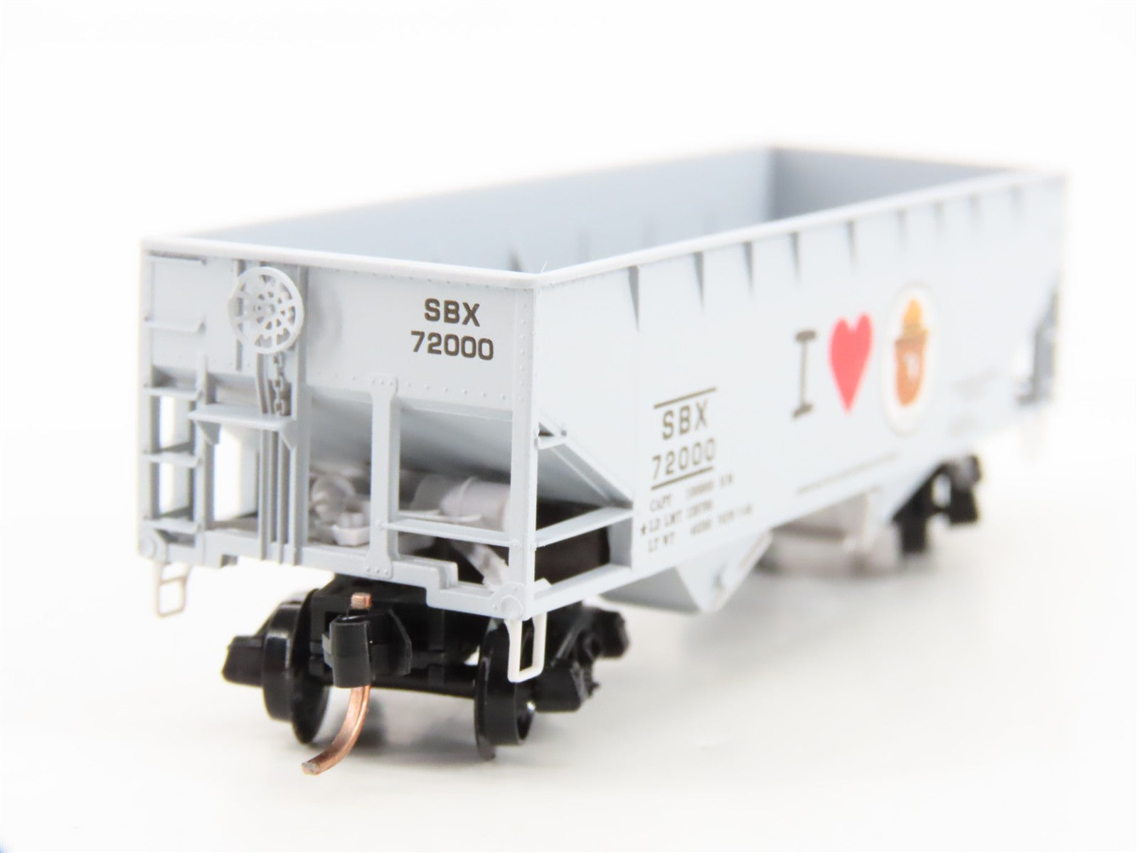 N Scale Micro-Trains MTL 55450 SBX Smokey Bear 33' 2-Bay Hopper 72000