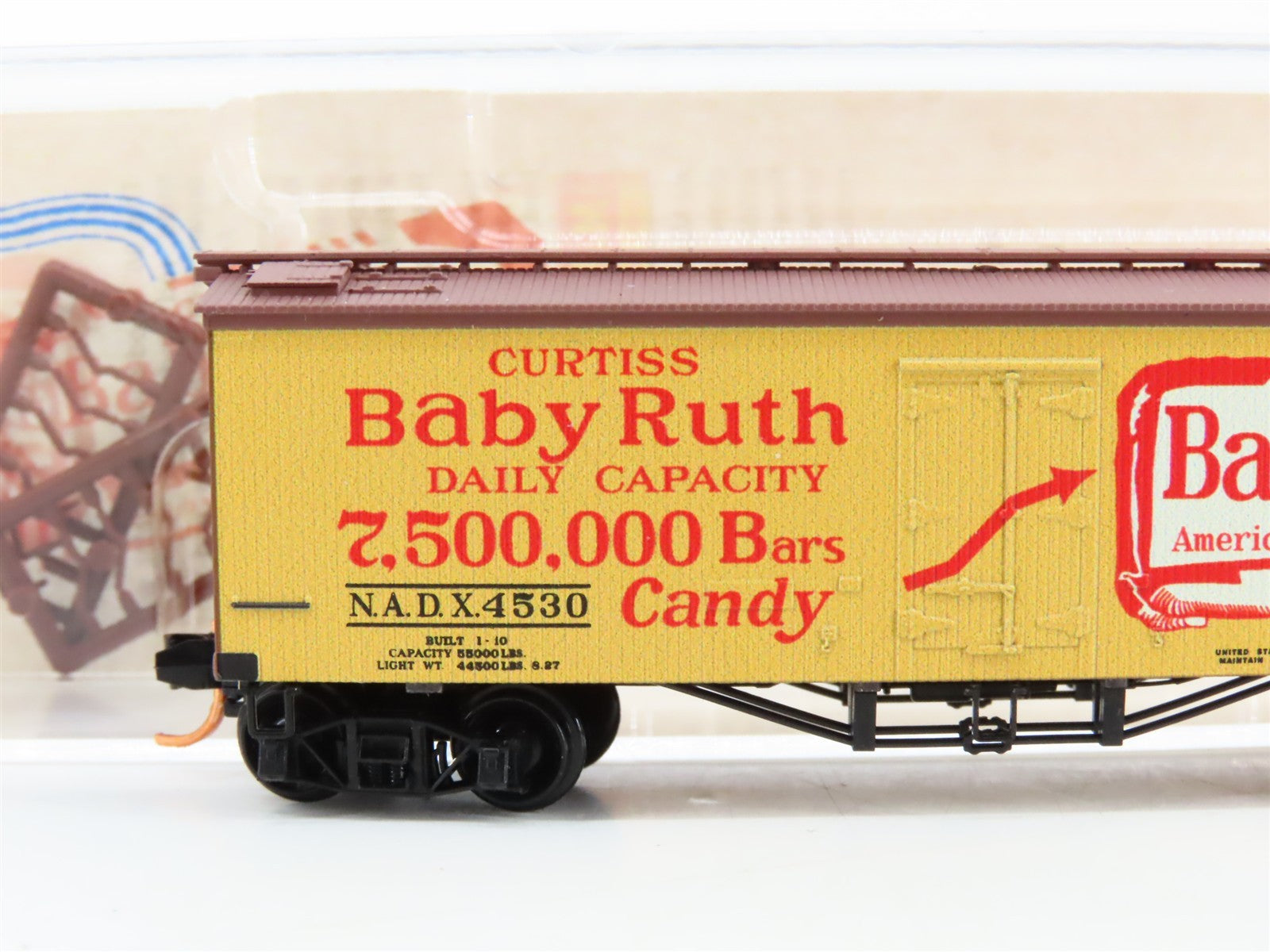 N Scale Micro-Trains MTL 05800220 NADX Nestle Baby Ruth #3 Wood Reefer 4530 RTR
