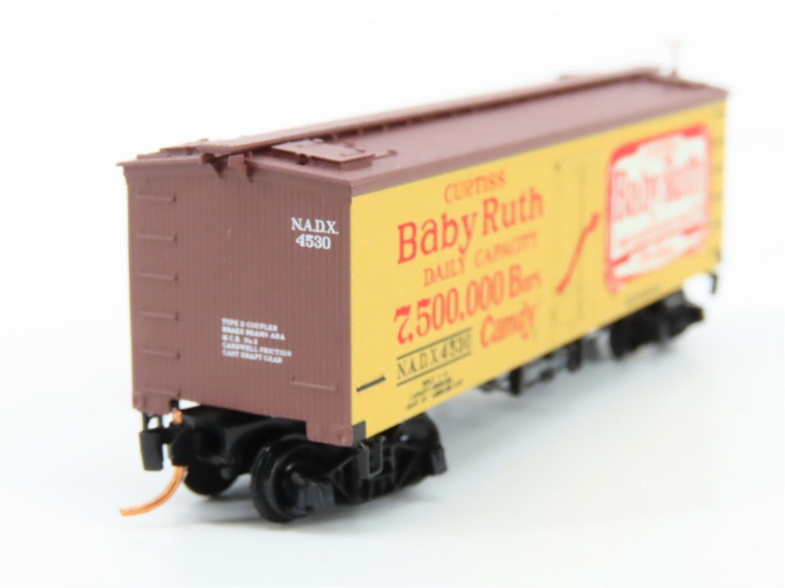 N Scale Micro-Trains MTL 05800220 NADX Nestle Baby Ruth #3 Wood Reefer 4530 RTR