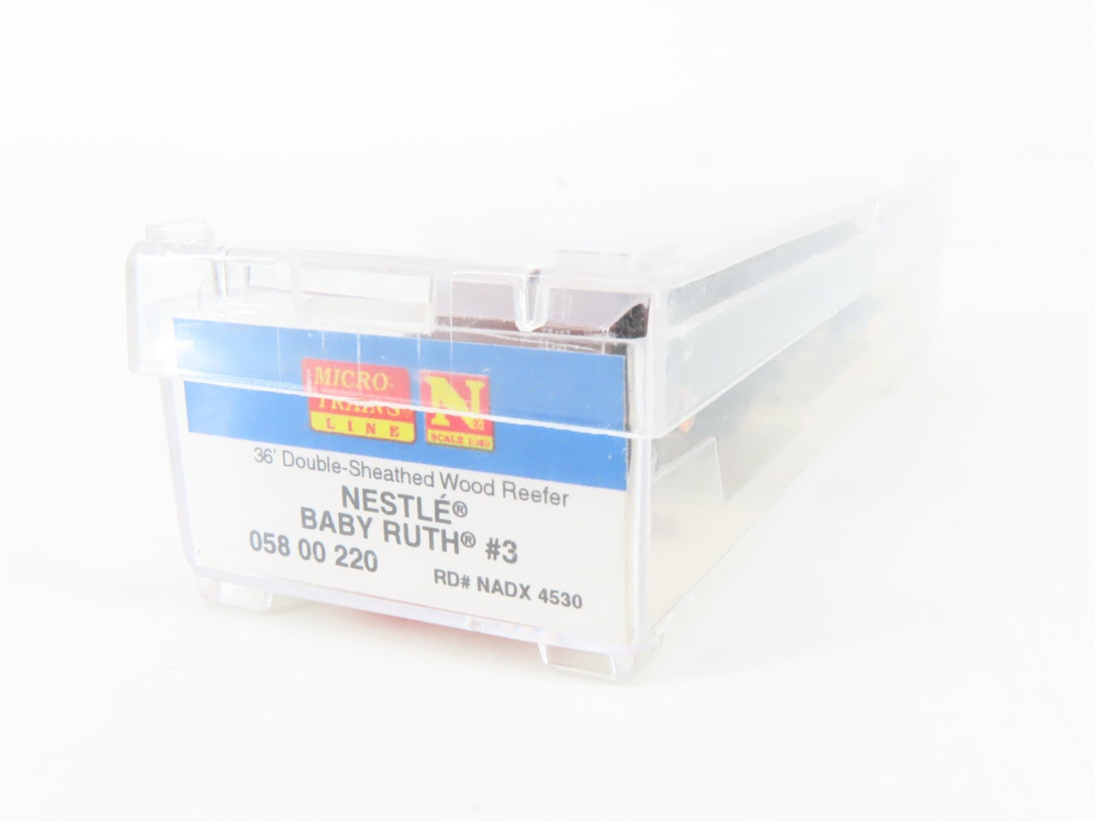 N Scale Micro-Trains MTL 05800220 NADX Nestle Baby Ruth #3 Wood Reefer 4530 RTR