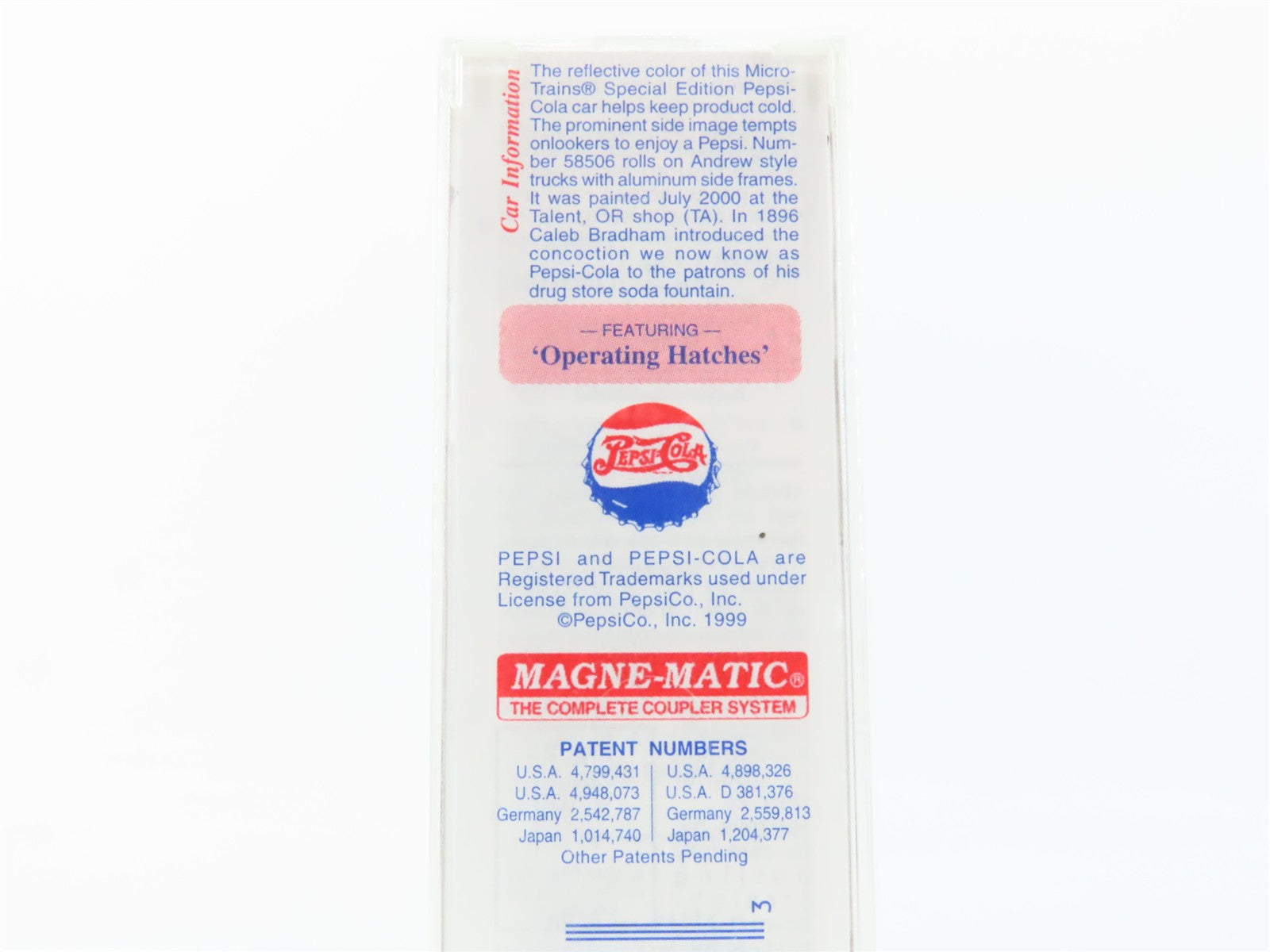N Scale Micro-Trains MTL 58560 PCEX Pepsi-Cola 36' Wood Sheathed Ice Reefer RTR