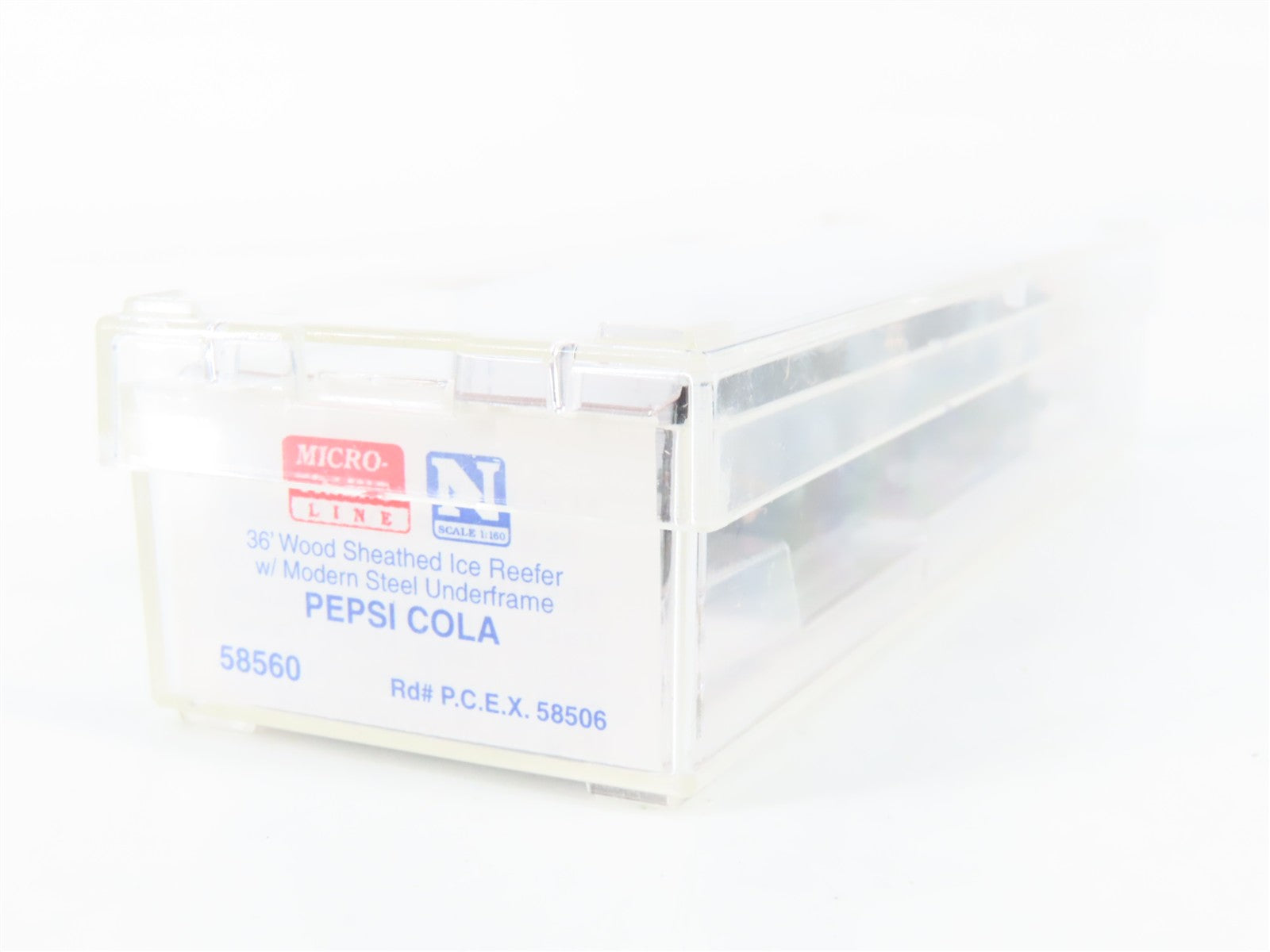 N Scale Micro-Trains MTL 58560 PCEX Pepsi-Cola 36' Wood Sheathed Ice Reefer RTR