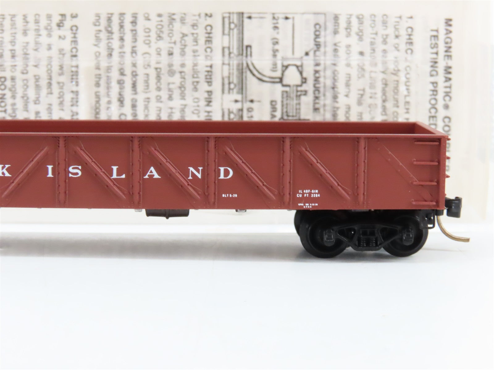 N Scale Micro-Trains MTL 61010 RI Rock Island 50' Composite Gondola 187507 RTR