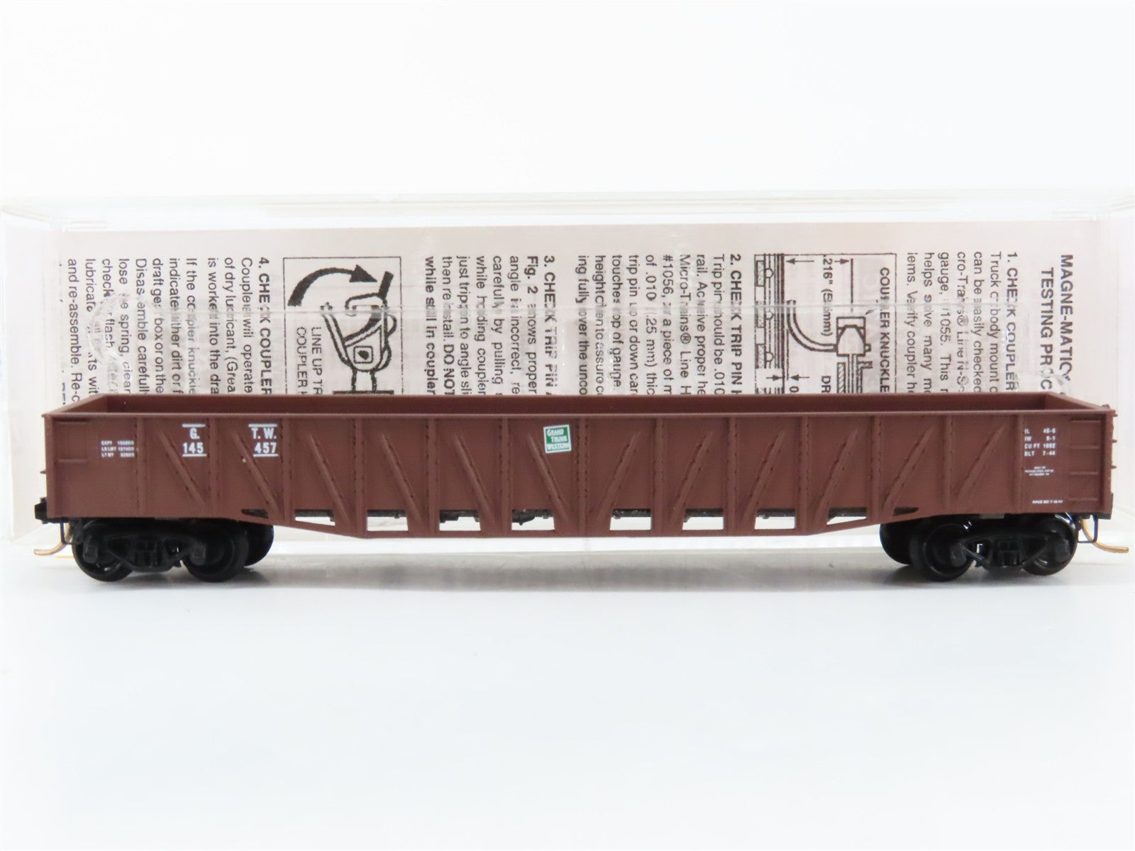 N Scale Micro-Trains MTL 63010 GTW Grand Trunk Western 50' Composite Gondola RTR