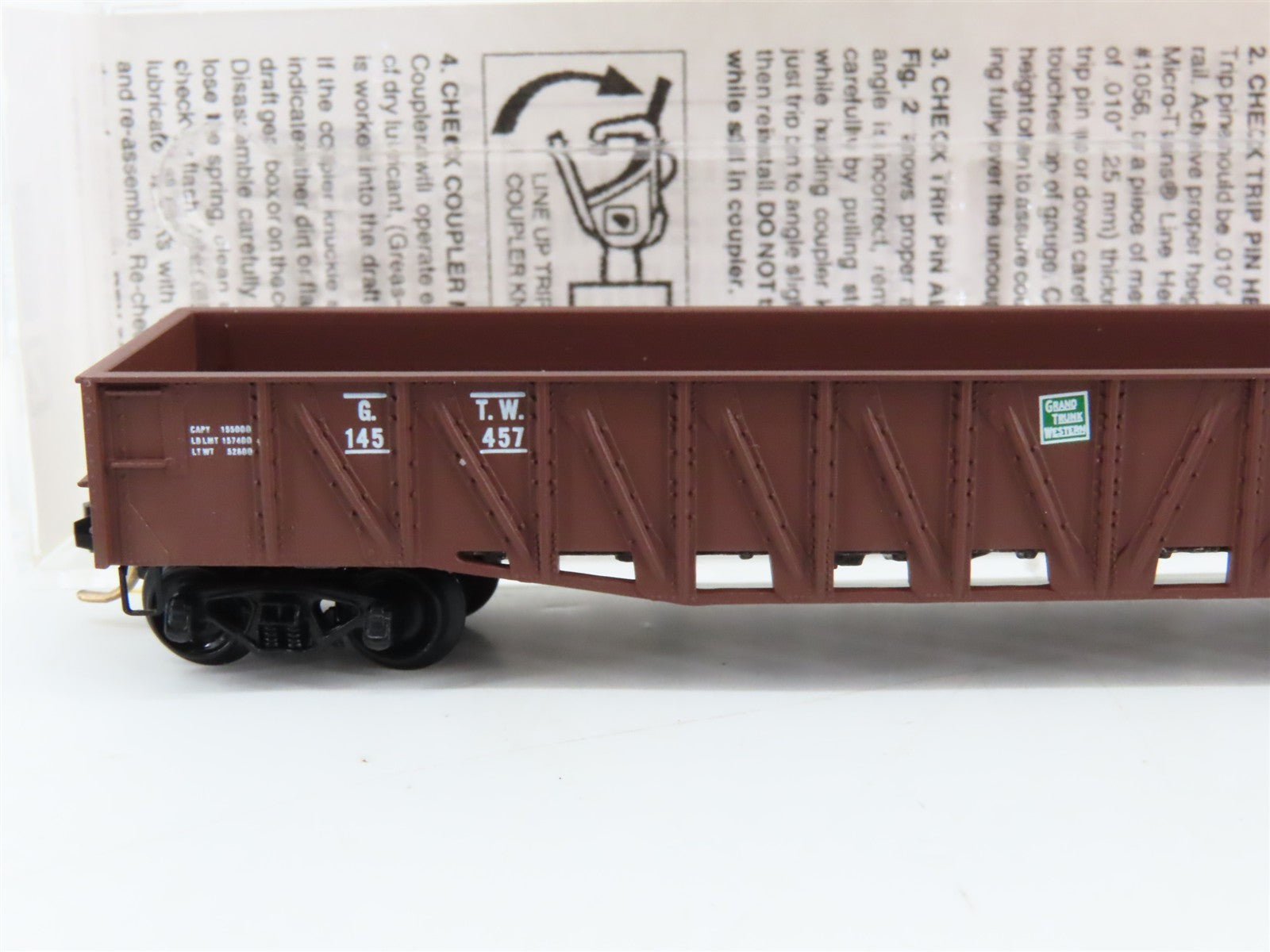 N Scale Micro-Trains MTL 63010 GTW Grand Trunk Western 50' Composite Gondola RTR
