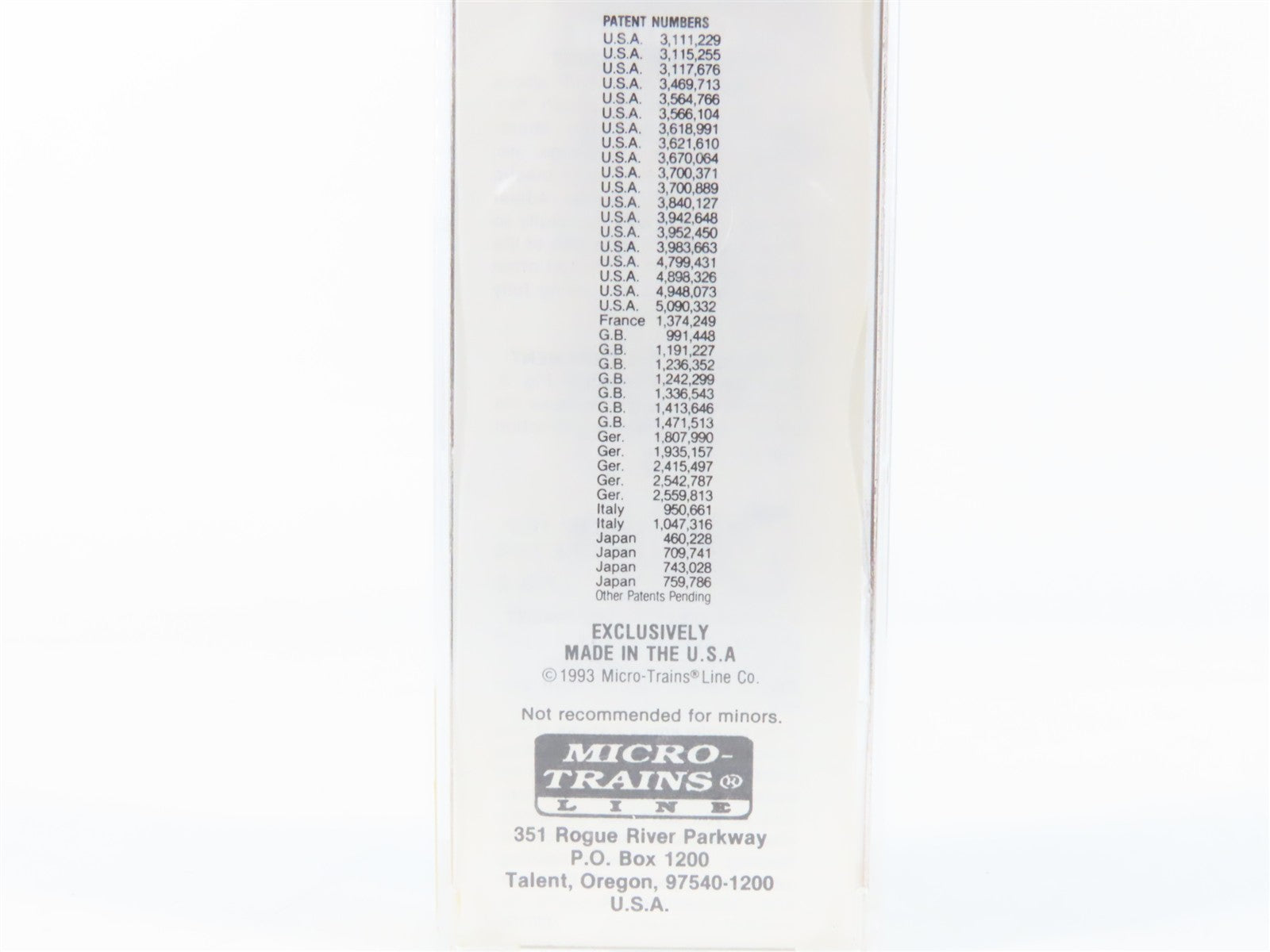 N Scale Micro-Trains MTL 22030 UP Union Pacific 40' Box Car 110013 RTR