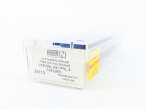 N Scale Micro-Trains MTL 24110 OP&E Oregon Pacific & Eastern 40' Boxcar 1032 RTR