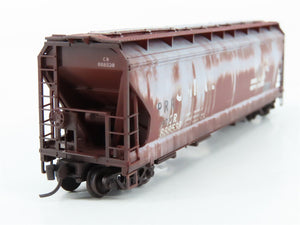 N Micro-Trains MTL 09445990 CR Conrail ex-PRR 3-Bay Hopper 888538 - Weathered