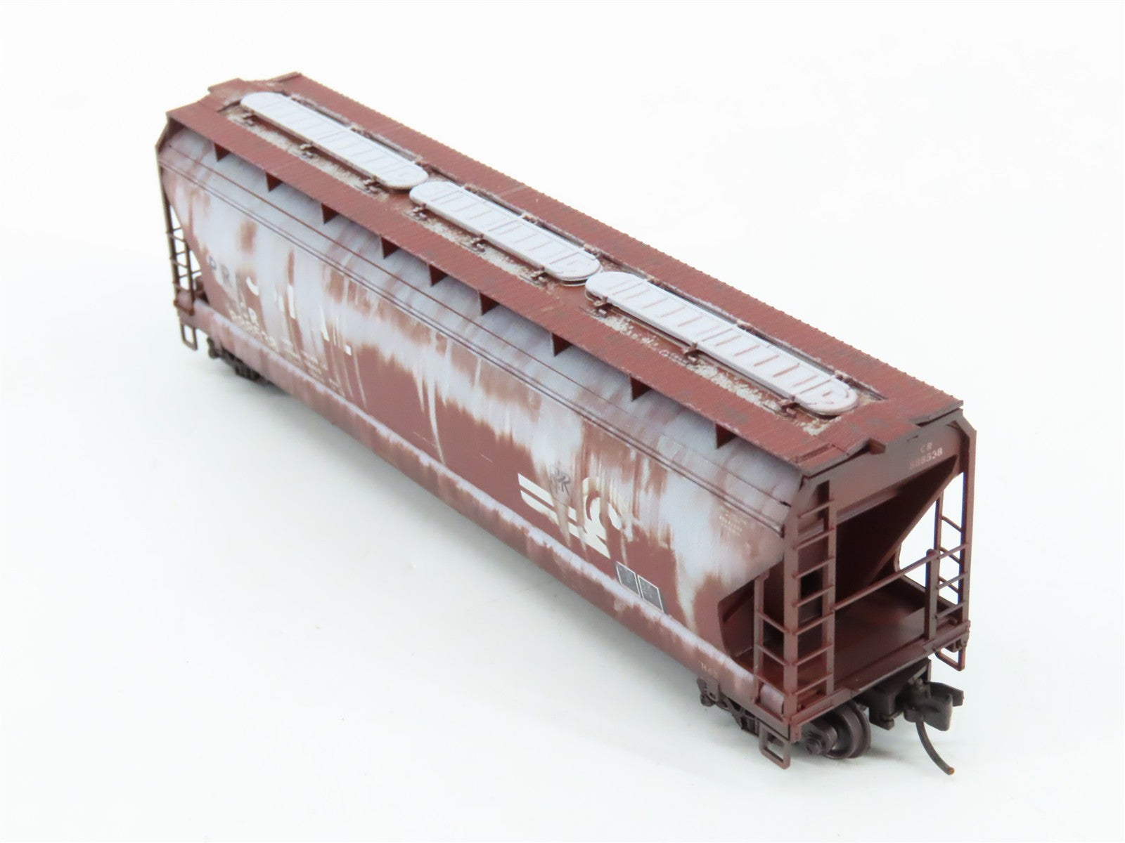 N Micro-Trains MTL 09445990 CR Conrail ex-PRR 3-Bay Hopper 888538 - Weathered