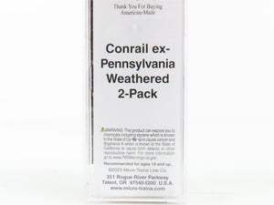 N Micro-Trains MTL 09445990 CR Conrail ex-PRR 3-Bay Hopper 888538 - Weathered