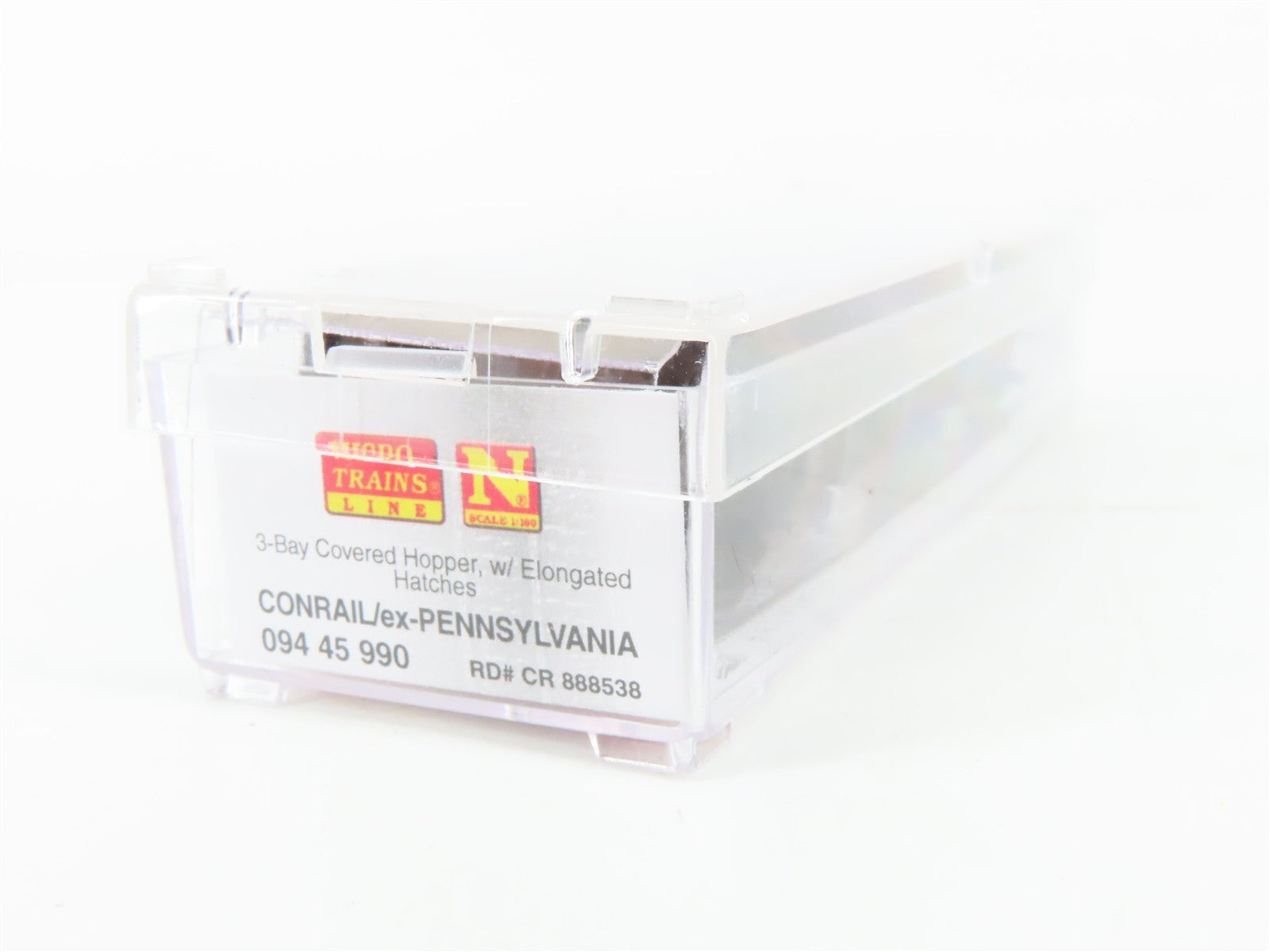 N Micro-Trains MTL 09445990 CR Conrail ex-PRR 3-Bay Hopper 888538 - Weathered