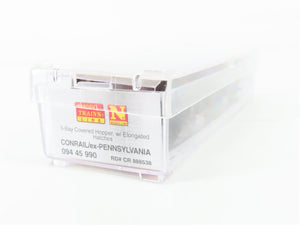 N Micro-Trains MTL 09445990 CR Conrail ex-PRR 3-Bay Hopper 888538 - Weathered