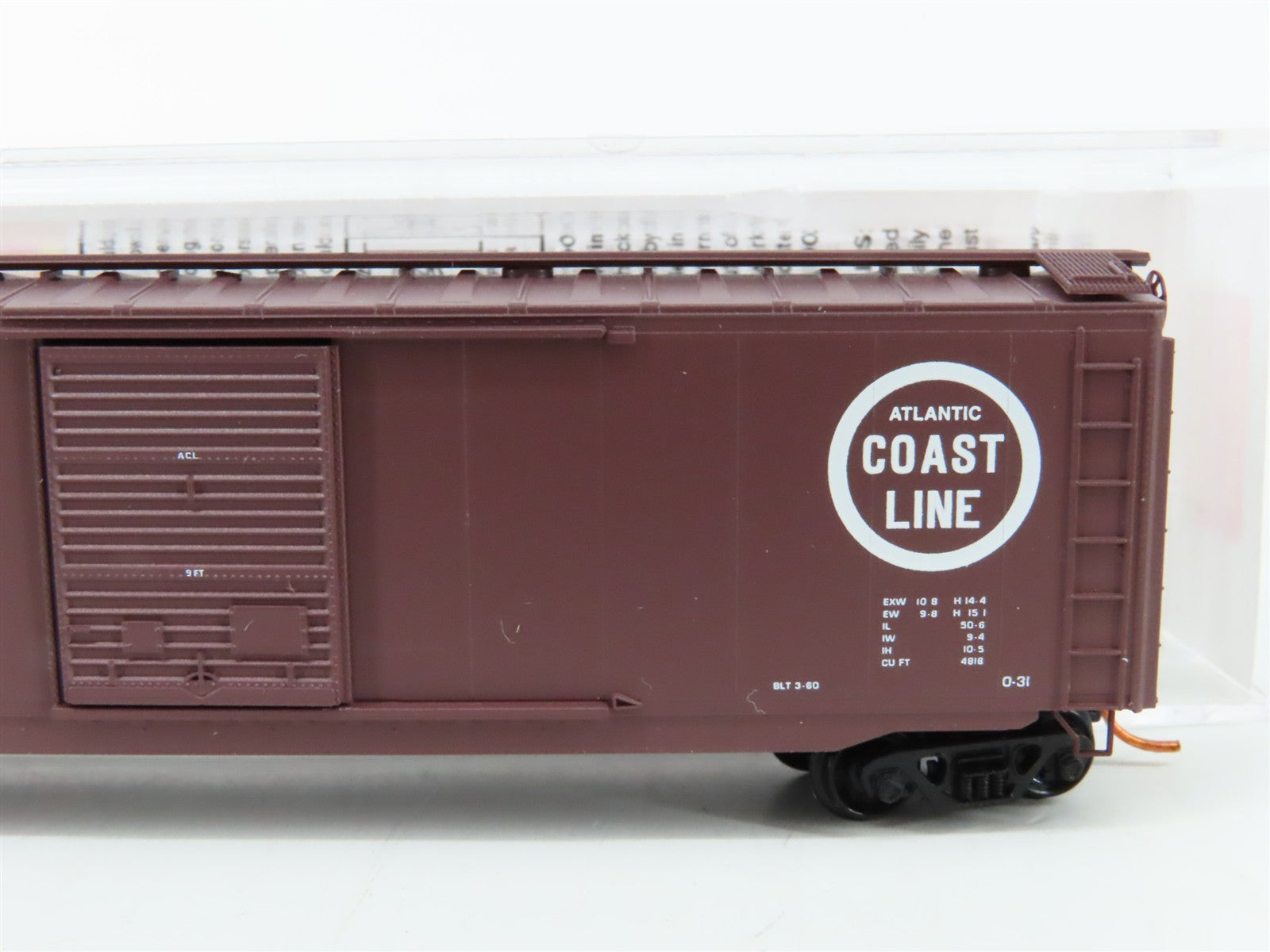 N Scale Micro-Trains MTL 03100140 ACL Atlantic Coast Line 50' Box Car 31111 RTR