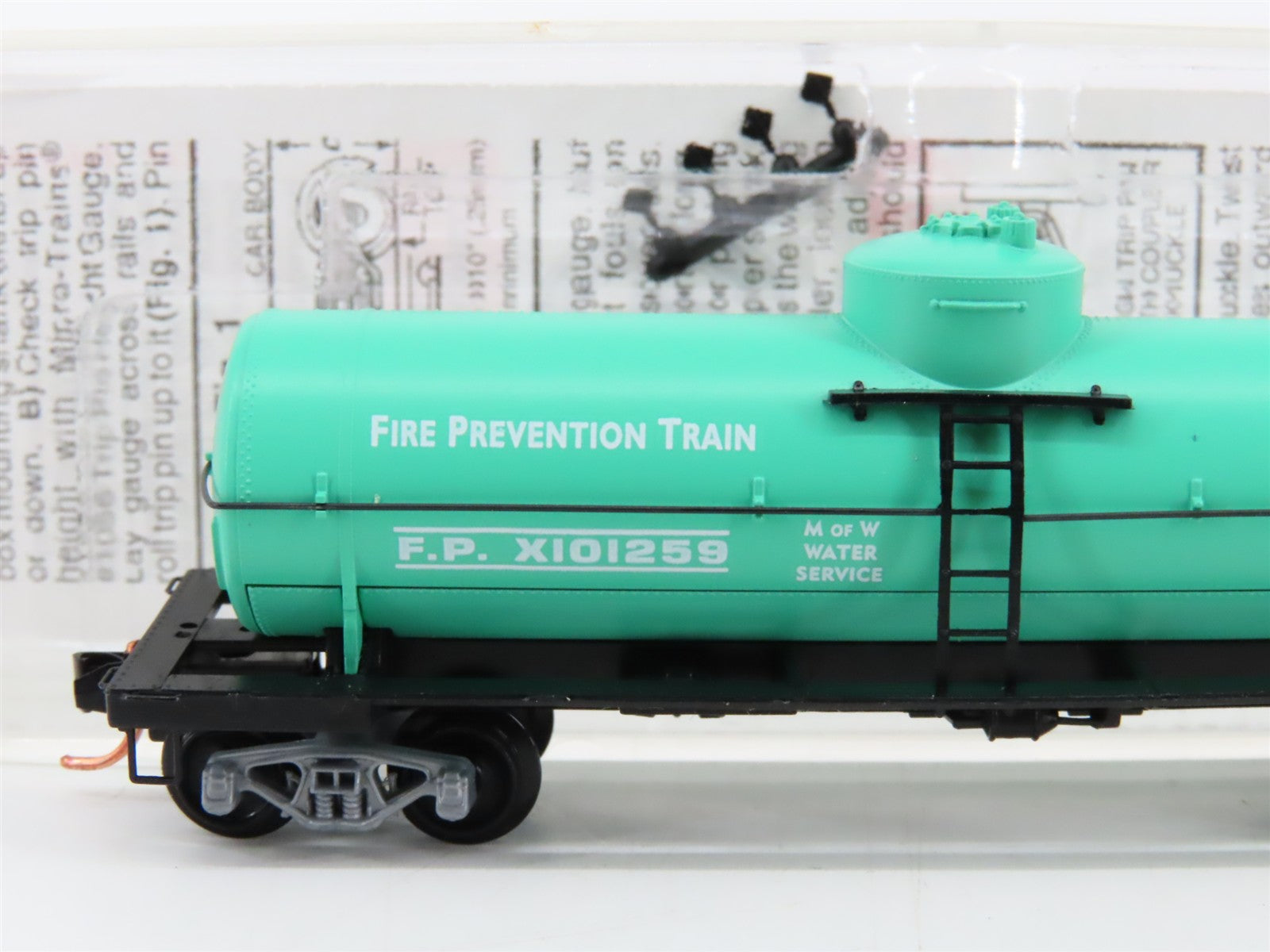 N Scale Micro-Trains MTL 65540 FP Smokey Bear 39' Single Dome Tank Car RTR
