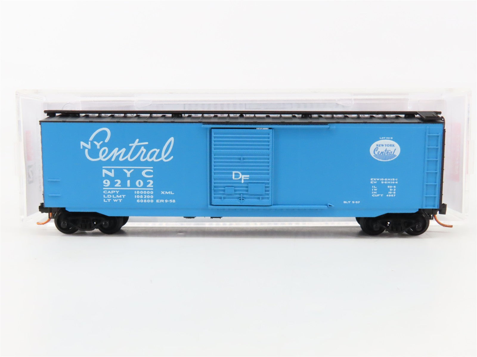 N Scale Micro-Trains MTL 03100310 NYC New York Central 50' Box Car 92102 RTR
