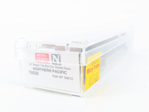 N Scale Micro-Trains MTL 79020 Northern Pacific 50' Wagon Top Box Car RTR