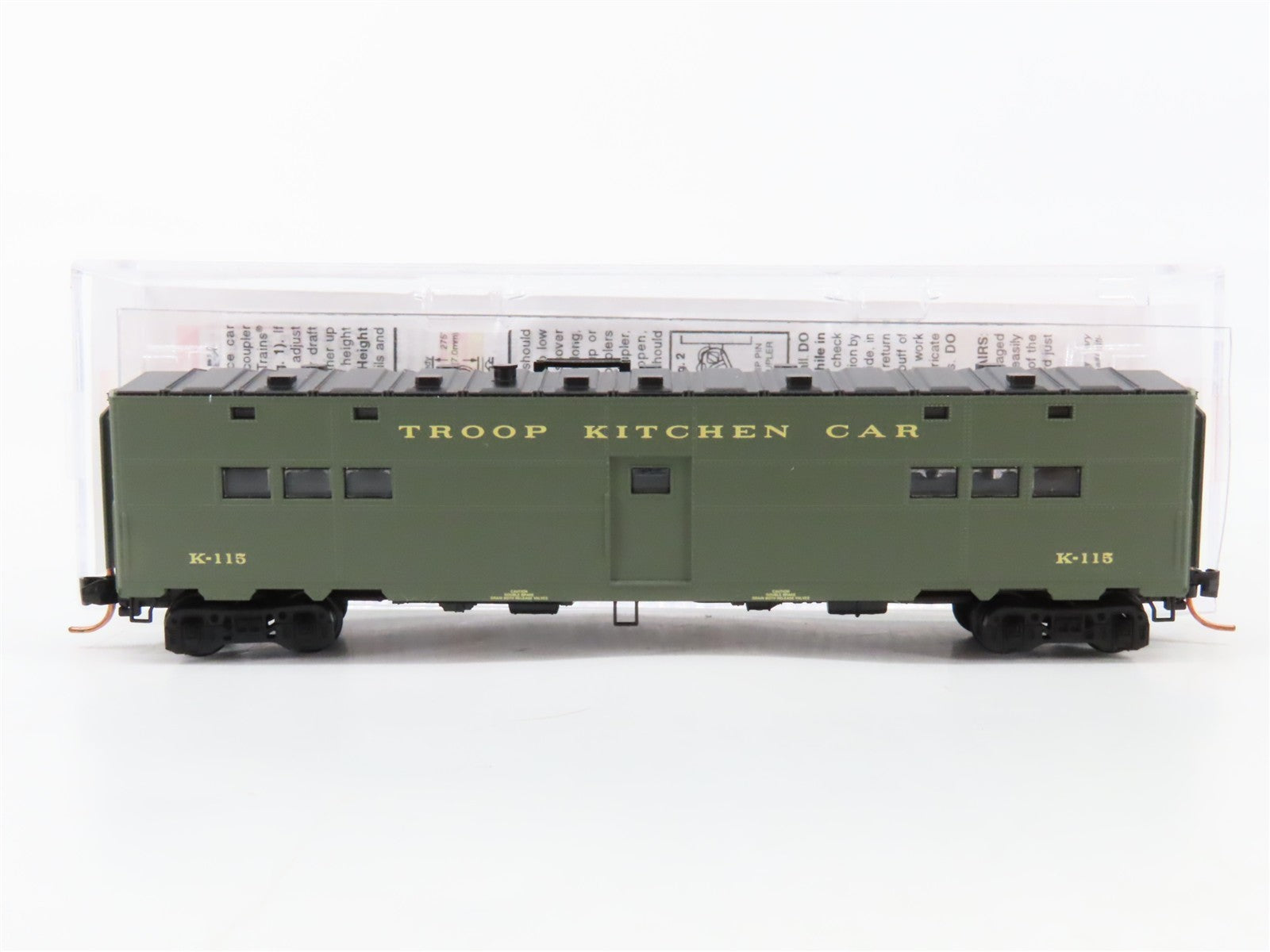 N Micro-Trains MTL 11800010 U.S. Dept. of Defense 50' Troop Kitchen Car K-115