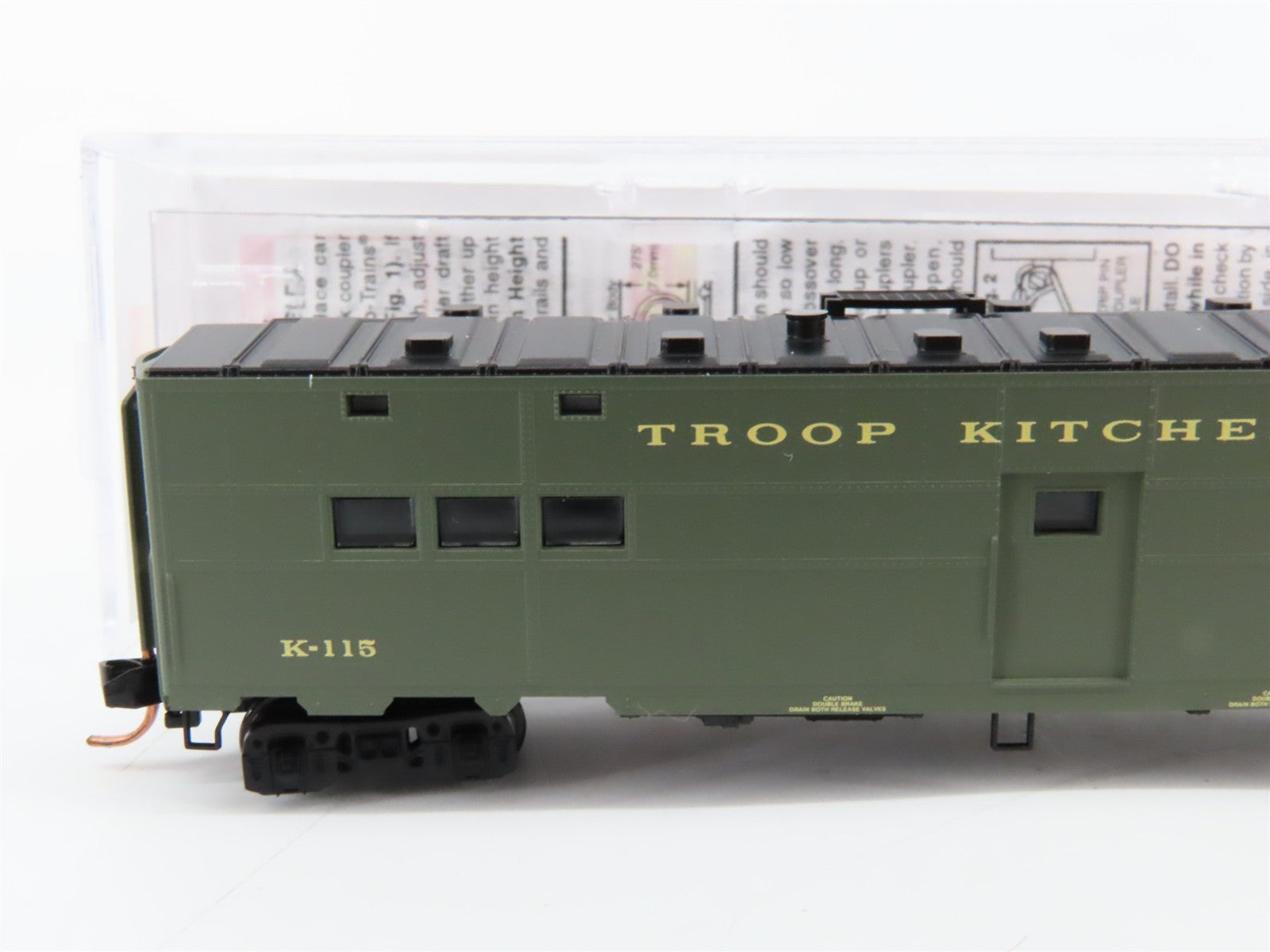 N Micro-Trains MTL 11800010 U.S. Dept. of Defense 50' Troop Kitchen Car K-115