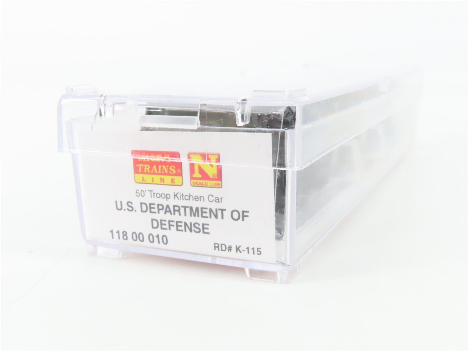 N Micro-Trains MTL 11800010 U.S. Dept. of Defense 50' Troop Kitchen Car K-115