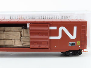 N Micro-Trains MTL 03700080 CN Canadian National 50' Box Car 796060 w/ Load RTR