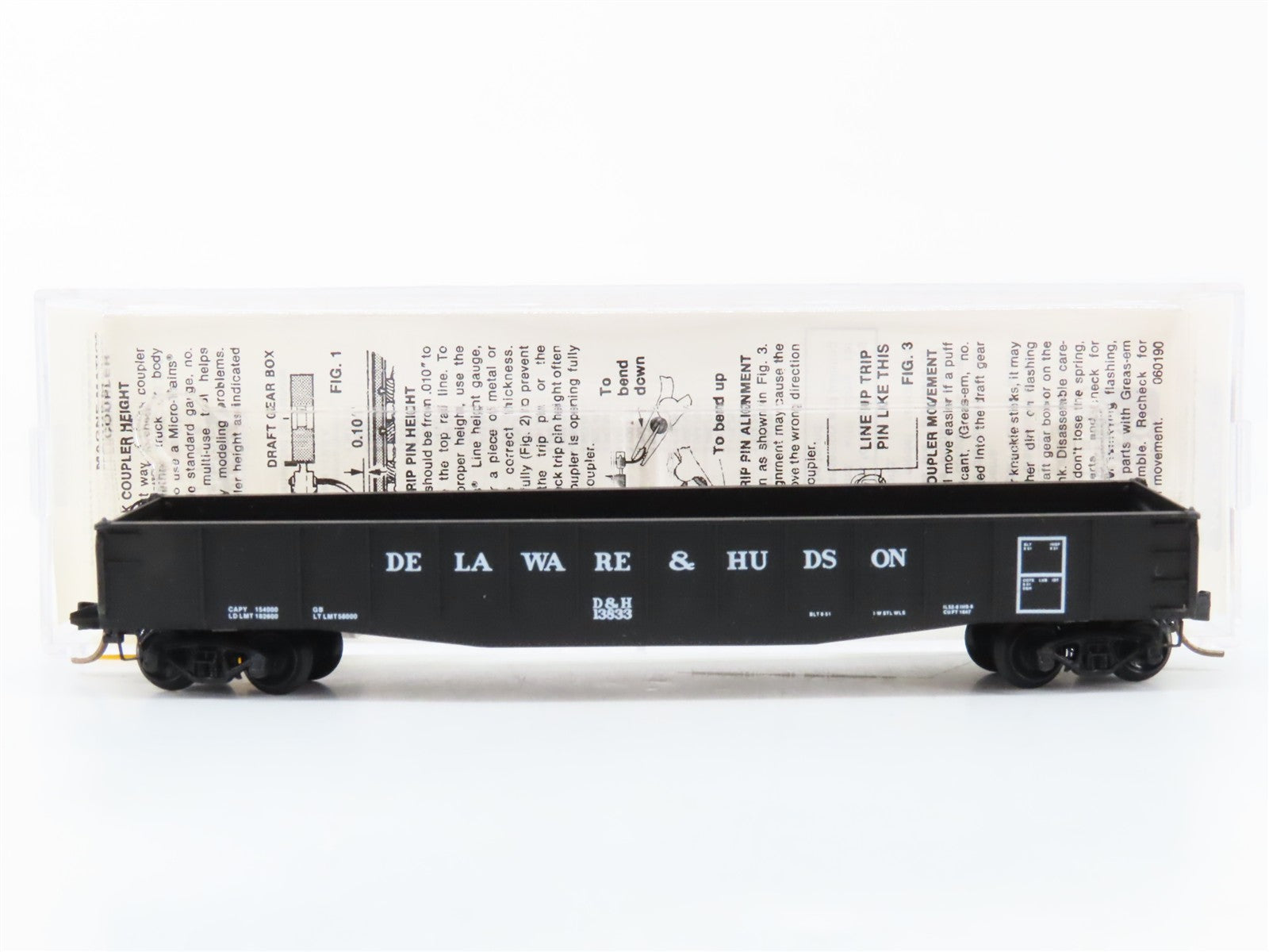 N Scale Micro-Trains MTL 46310 D&H Delaware & Hudson 50' Gondola 13833 RTR