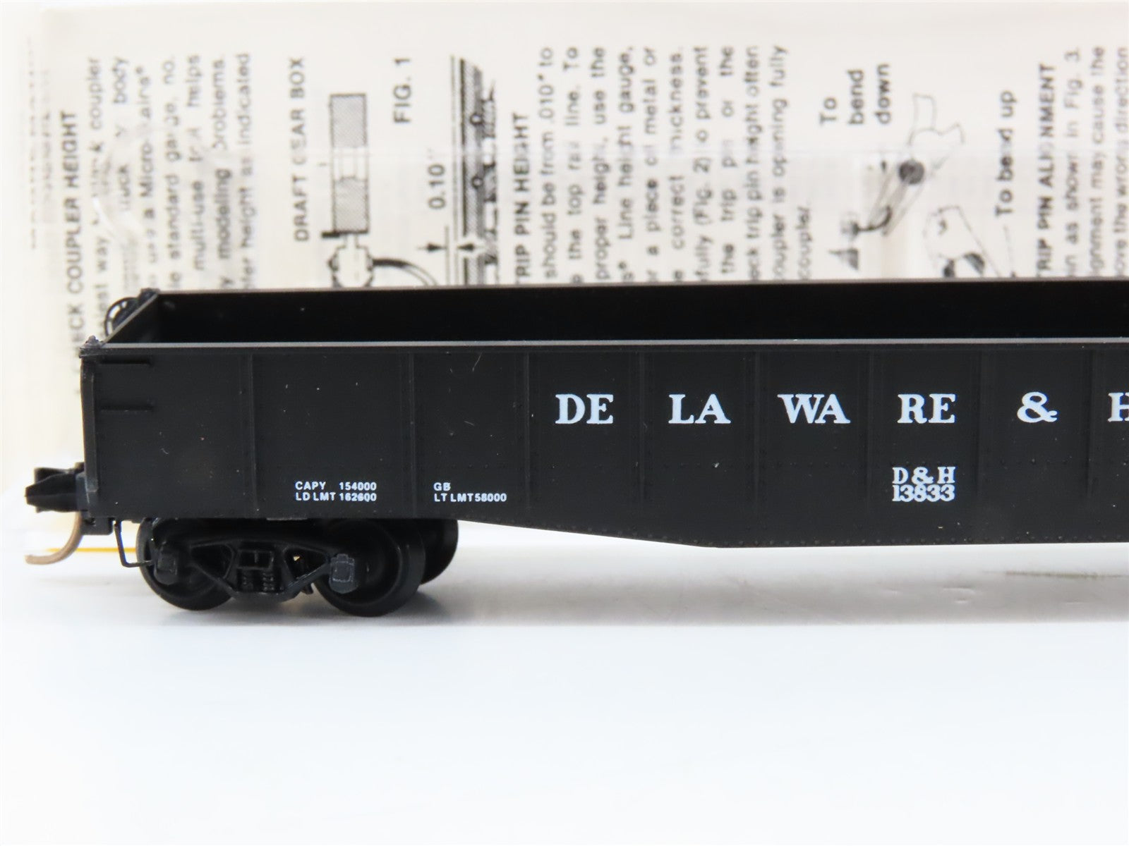 N Scale Micro-Trains MTL 46310 D&H Delaware & Hudson 50' Gondola 13833 RTR