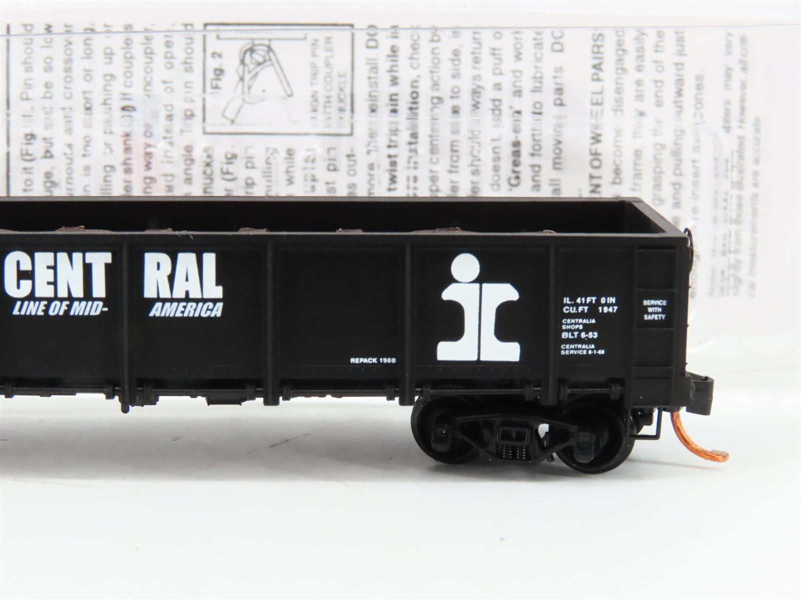 N Scale Micro-Trains MTL 08300090 IC Illinois Central 40' Gondola 96891 w/ Load
