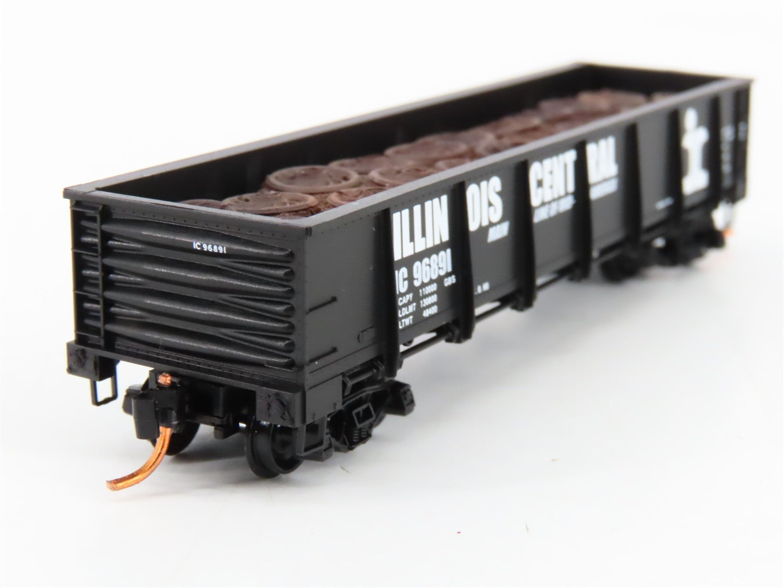 N Scale Micro-Trains MTL 08300090 IC Illinois Central 40' Gondola 96891 w/ Load