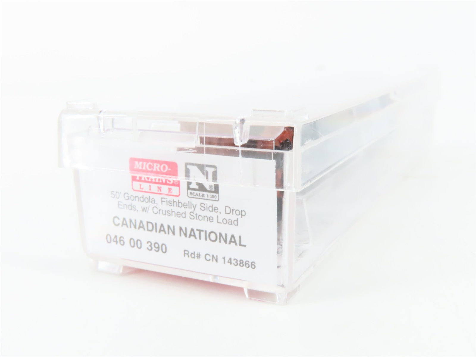 N Micro-Trains MTL 04600390 CN Canadian National 50' Gondola 143866 w/ Load RTR