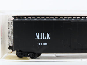 N Scale Micro-Trains MTL 32330 Boston & Maine 50' Plug Door Milk Box Car RTR