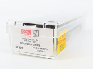 N Scale Micro-Trains MTL 32330 Boston & Maine 50' Plug Door Milk Box Car RTR