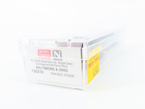 N Scale Micro-Trains MTL 120210 B&O Baltimore & Ohio 40' Box Car 272500 RTR