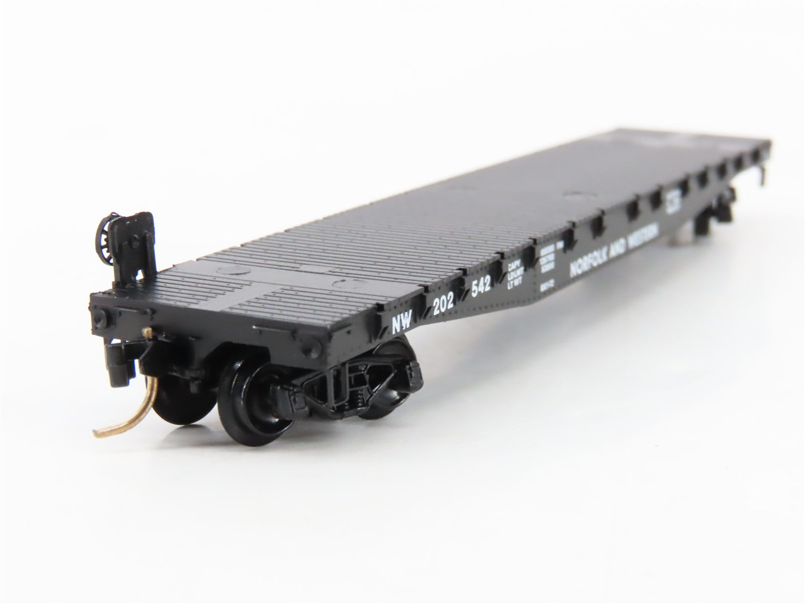 N Scale Micro-Trains MTL 45020 NW Norfolk & Western 50' Flat Car 202542 RTR