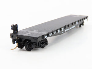 N Scale Micro-Trains MTL 45020 NW Norfolk & Western 50' Flat Car 202542 RTR
