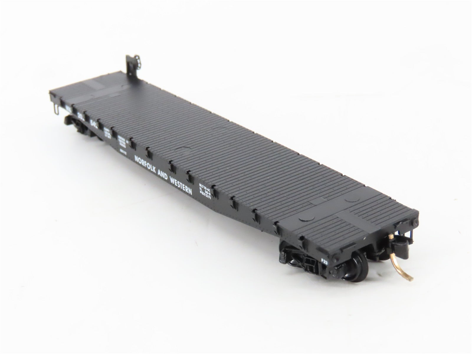 N Scale Micro-Trains MTL 45020 NW Norfolk & Western 50' Flat Car 202542 RTR