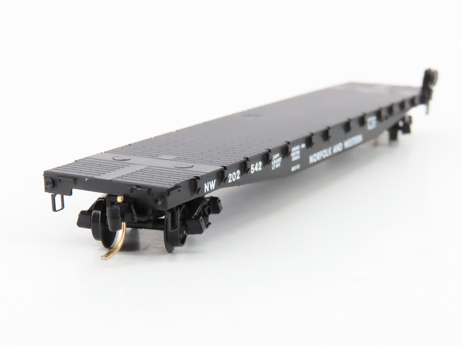 N Scale Micro-Trains MTL 45020 NW Norfolk & Western 50' Flat Car 202542 RTR