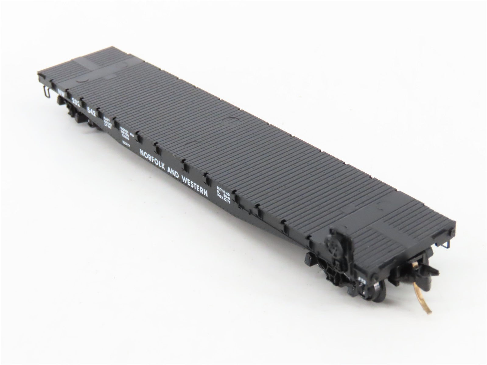 N Scale Micro-Trains MTL 45020 NW Norfolk & Western 50' Flat Car 202542 RTR