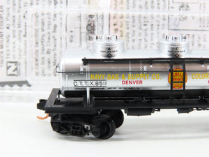 N Scale Micro-Trains MTL 06600080 CTTX Navy Gas & Supply 3-Dome Tank Car 8511