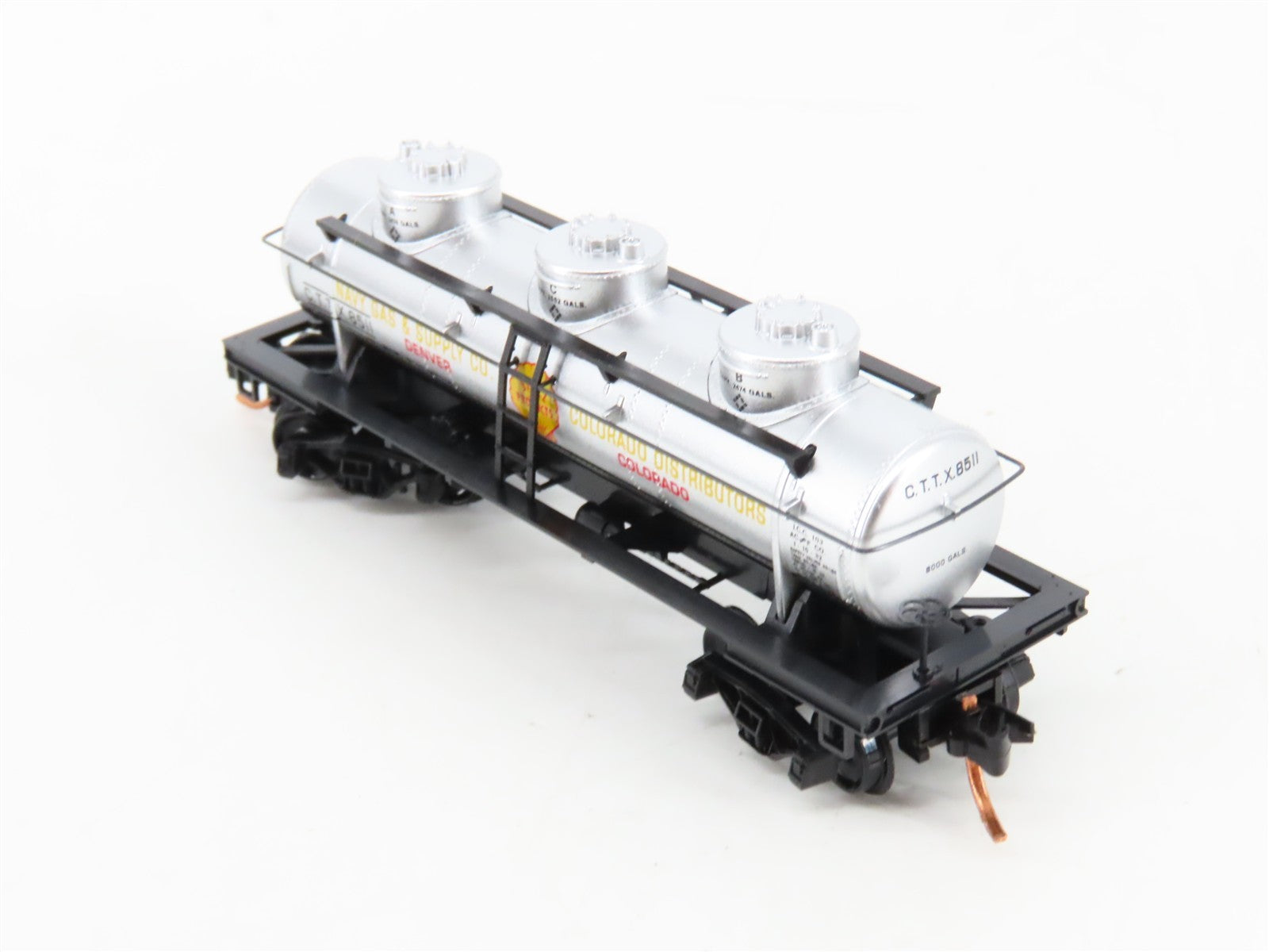 N Scale Micro-Trains MTL 06600080 CTTX Navy Gas & Supply 3-Dome Tank Car 8511