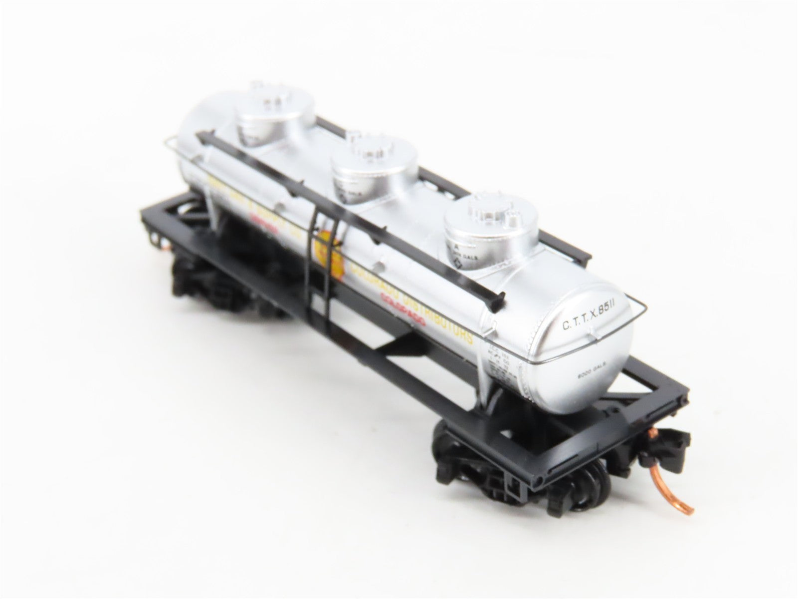 N Scale Micro-Trains MTL 06600080 CTTX Navy Gas & Supply 3-Dome Tank Car 8511