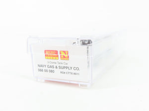 N Scale Micro-Trains MTL 06600080 CTTX Navy Gas & Supply 3-Dome Tank Car 8511