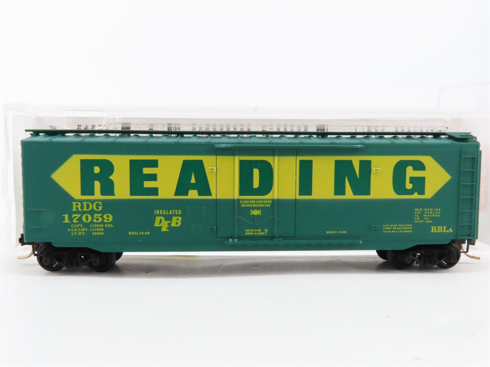 N Scale Micro-Trains MTL 32320 RDG Reading 50' Plug Door Box Car 17059 RTR