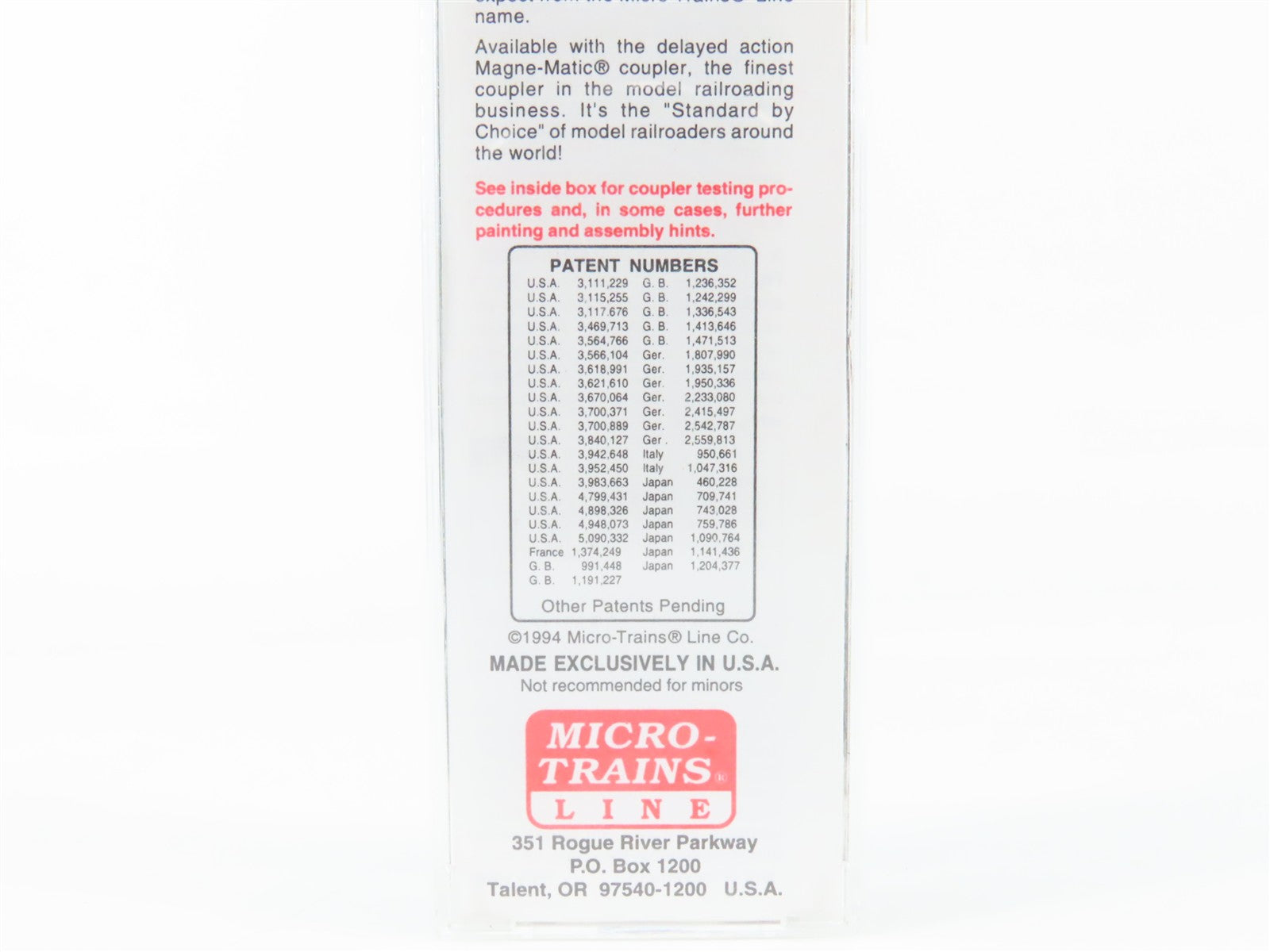 N Scale Micro-Trains MTL 32320 RDG Reading 50' Plug Door Box Car 17059 RTR
