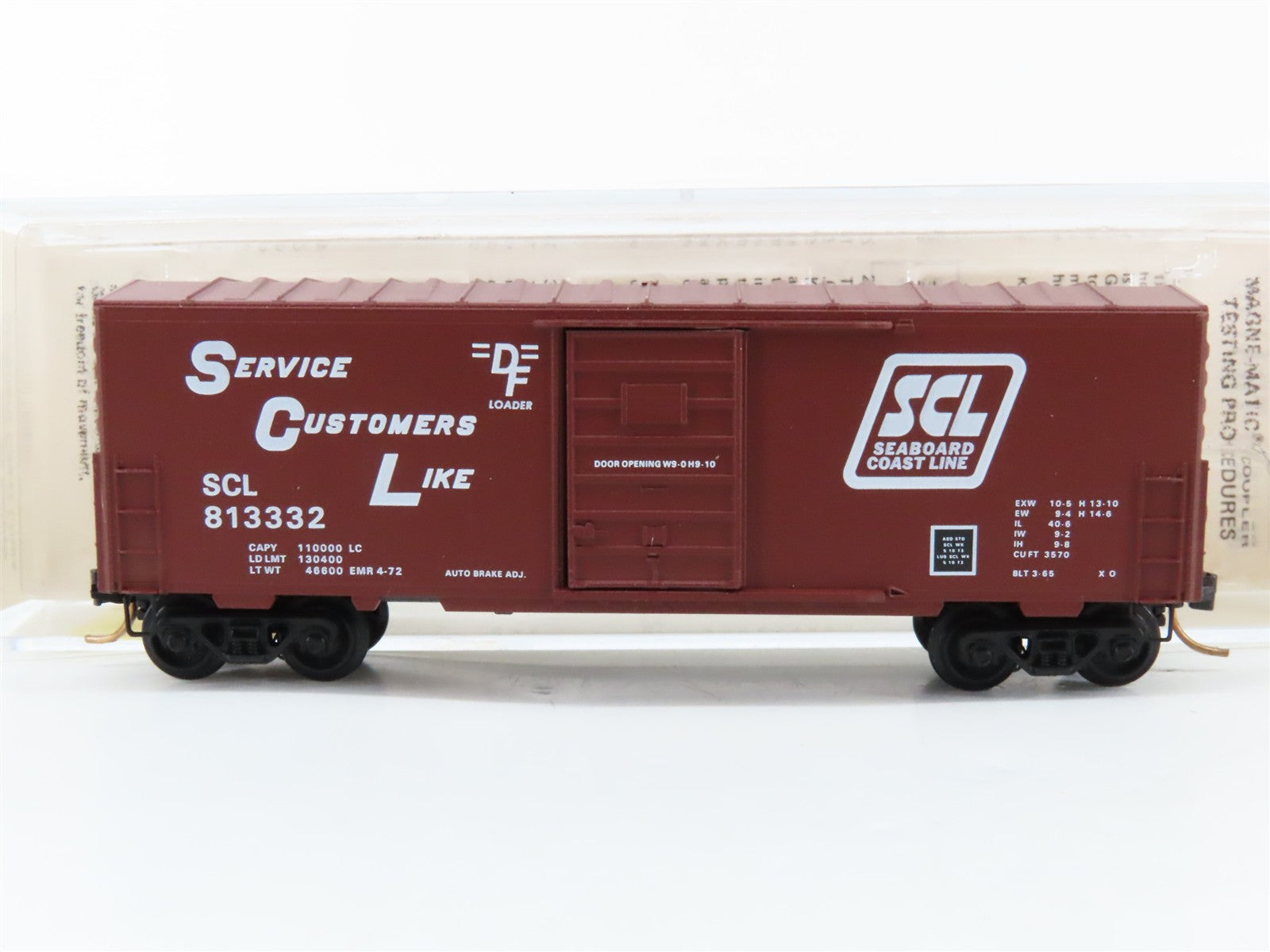 N Scale Micro-Trains MTL 24170 SCL Seaboard Coast Line 40' Box Car 813332 RTR