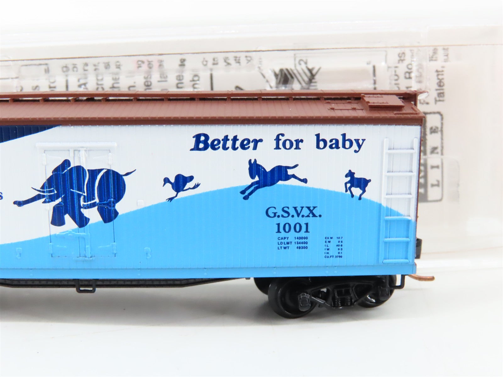 N Scale Micro-Trains MTL 49330 GSVX Gerber Products Company 40' Reefer 1001 RTR