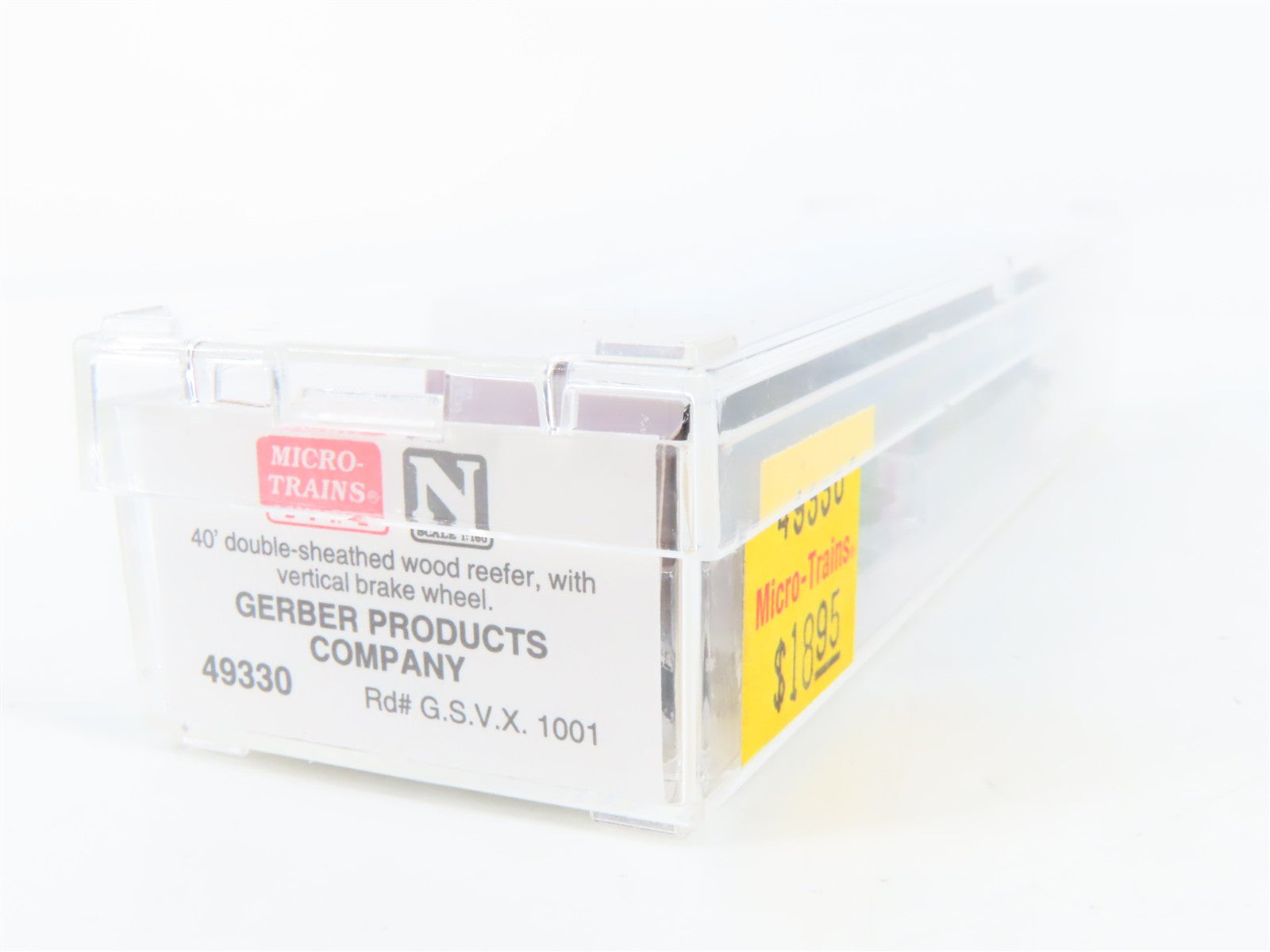 N Scale Micro-Trains MTL 49330 GSVX Gerber Products Company 40' Reefer 1001 RTR