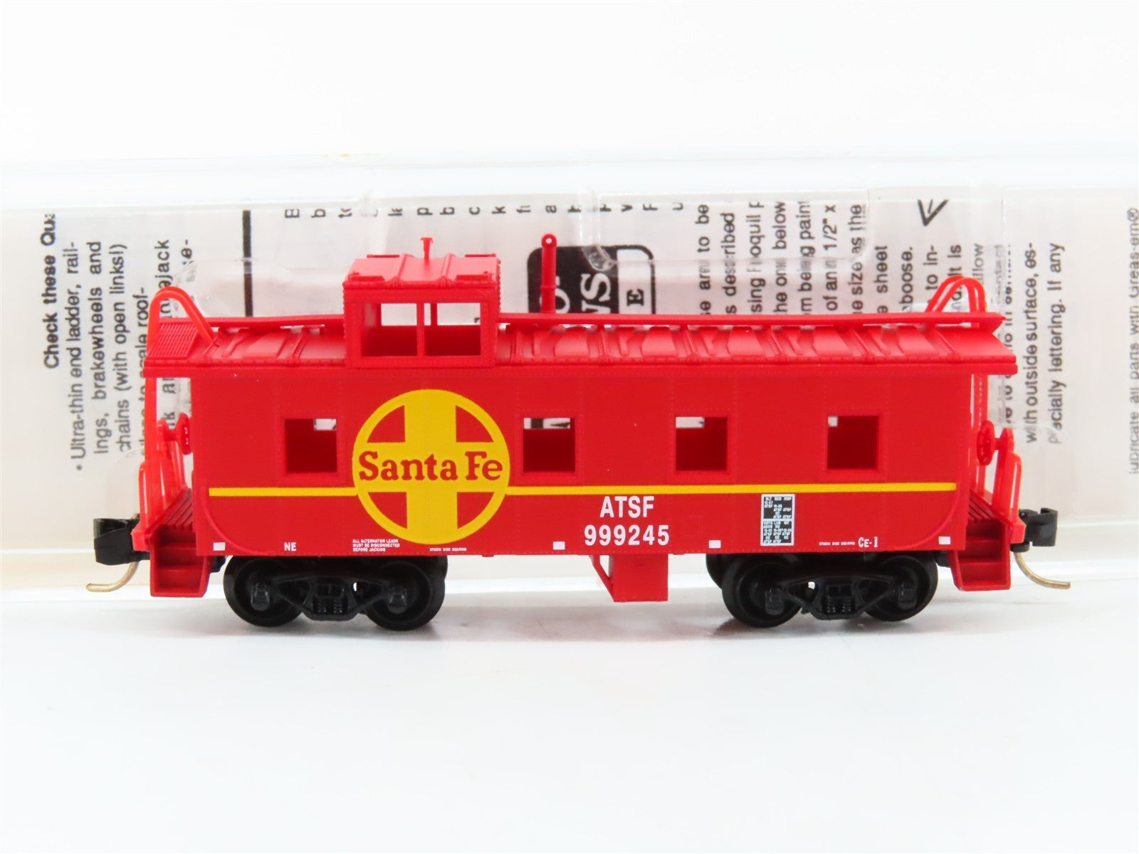 N Scale Micro-Trains MTL 100030 ATSF Santa Fe 36' Steel Side Caboose 999245 RTR