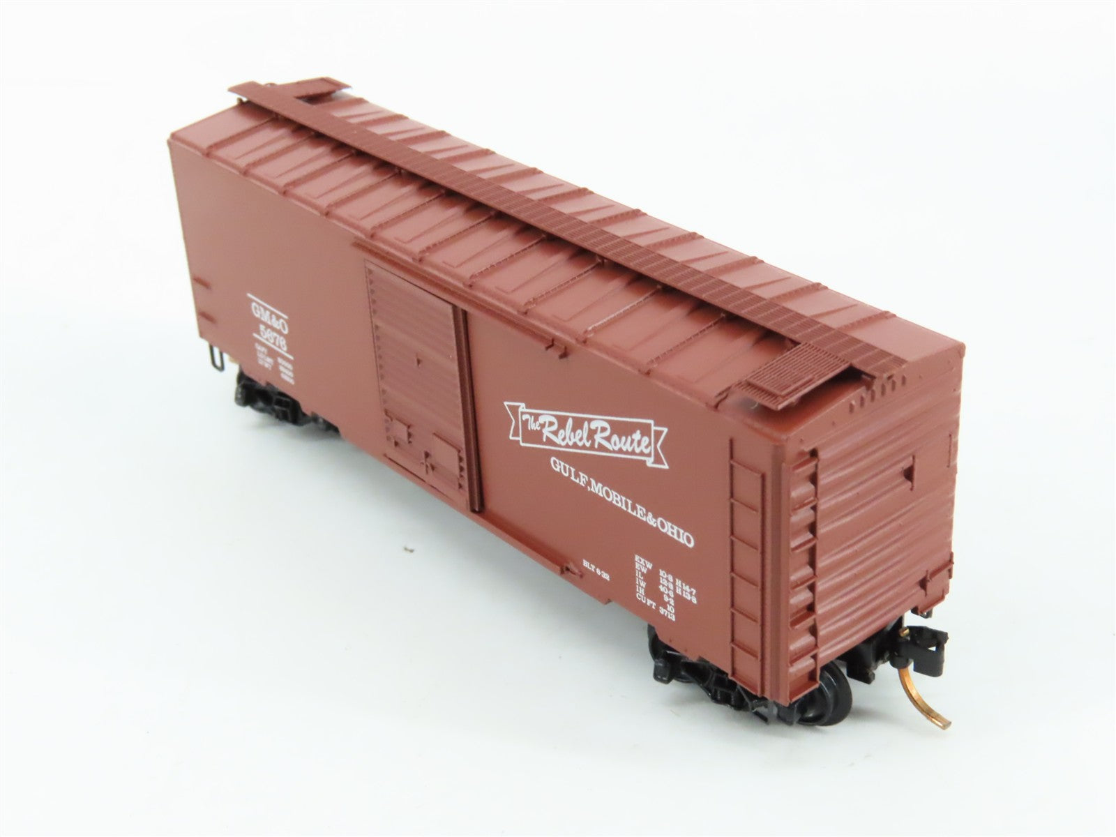 N Scale Micro-Trains MTL 20230 GM&O Gulf, Mobile & Ohio 40' Box Car 5676 RTR