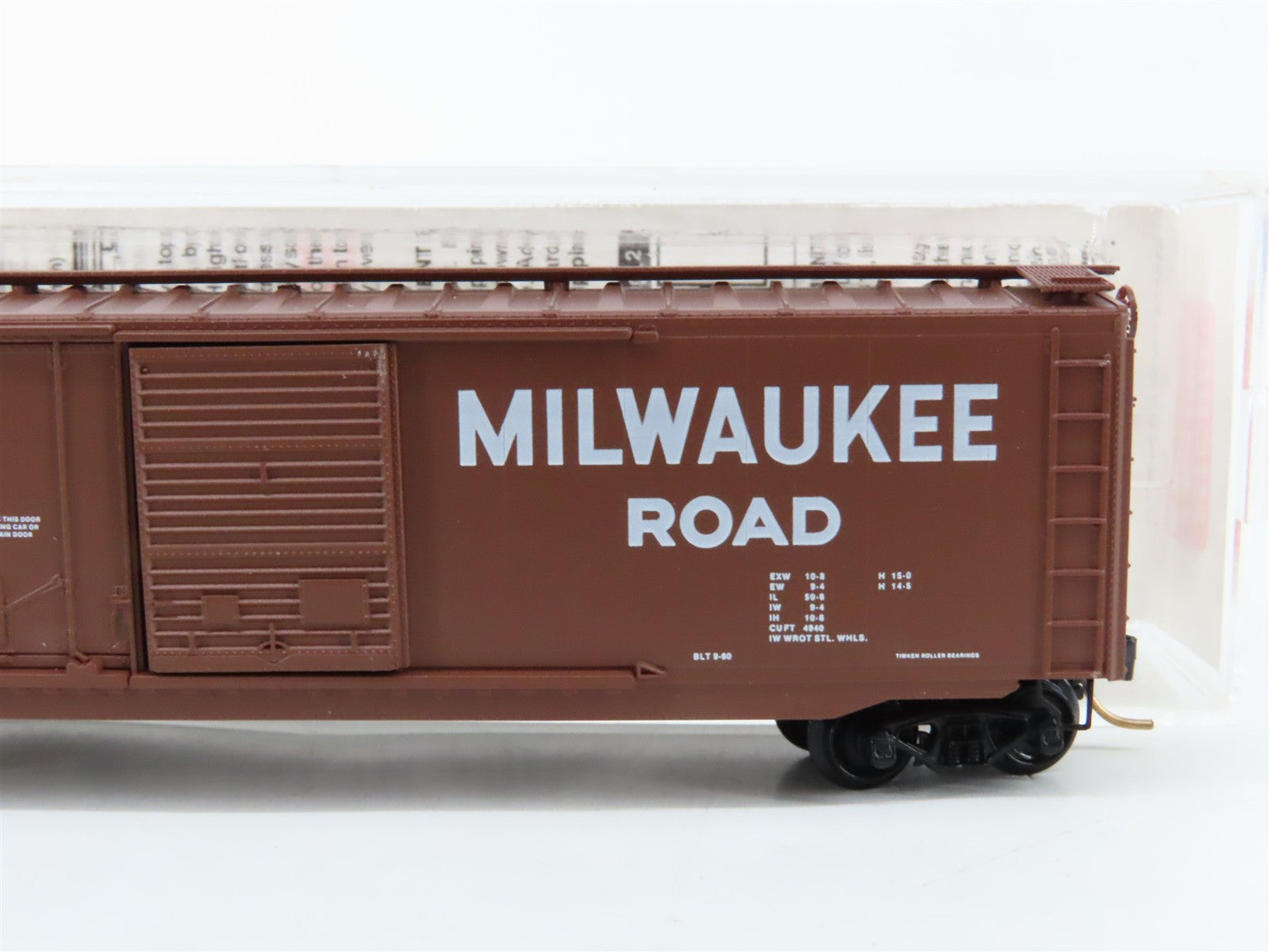 N Scale Micro-Trains MTL 33100 MILW Milwaukee Road 50' Box Car 12125 RTR