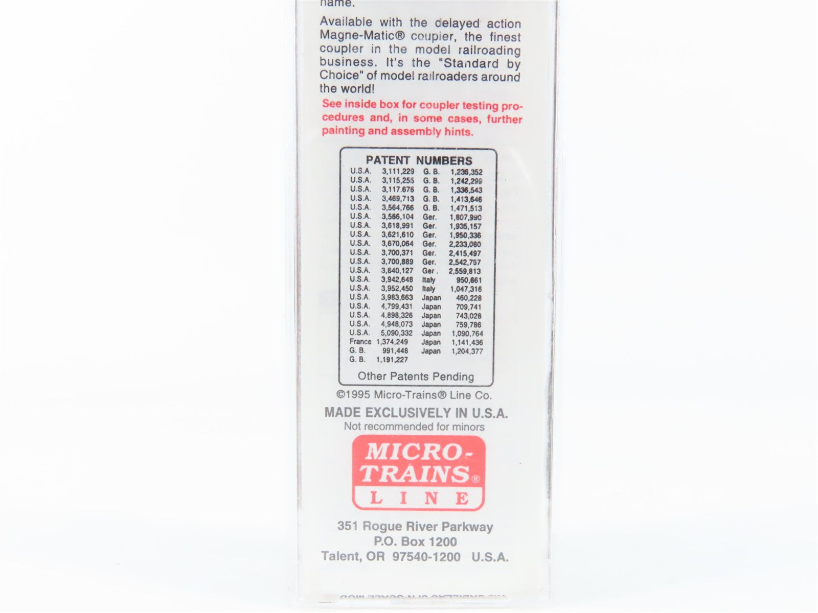 N Scale Micro-Trains MTL 33100 MILW Milwaukee Road 50' Box Car 12125 RTR